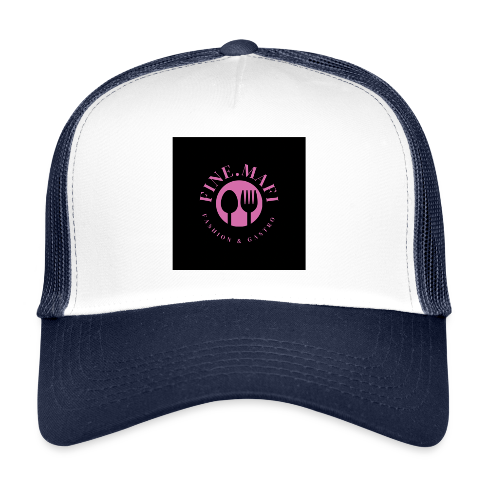 Trucker Cap - Weiß/Navy