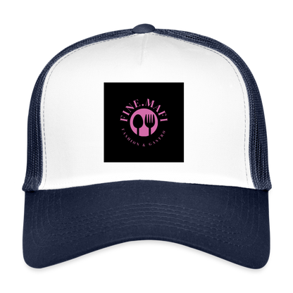 Trucker Cap - Weiß/Navy