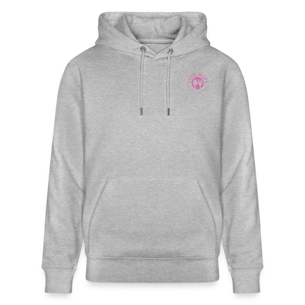 FOOD LOVE Unisex Bio-Hoodie CW - Grau meliert