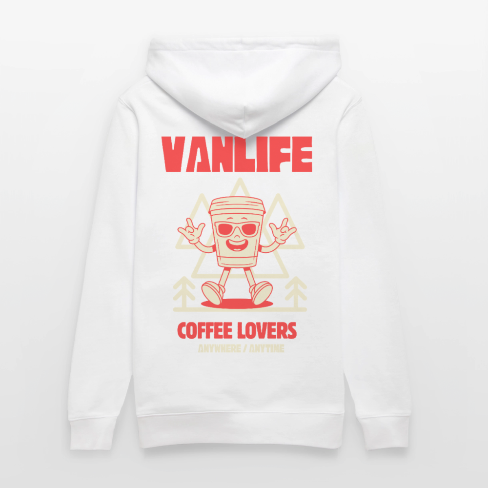 Vanlife Unisex Bio-Hoodie Coffee - Weiß