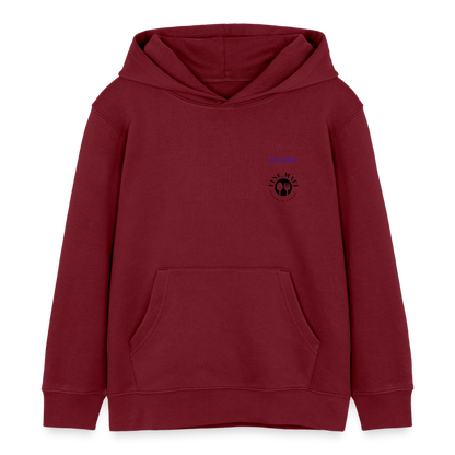 Gastrokids Bio Hoodie Bolo Stile - Burgunderrot