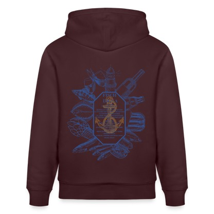 FOOD LOVE Unisex Bio-Hoodie DIGGA - Maroon