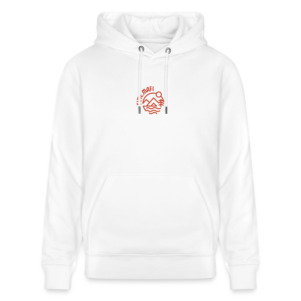 Vanlife Unisex Bio-Hoodie Firepit - Weiß