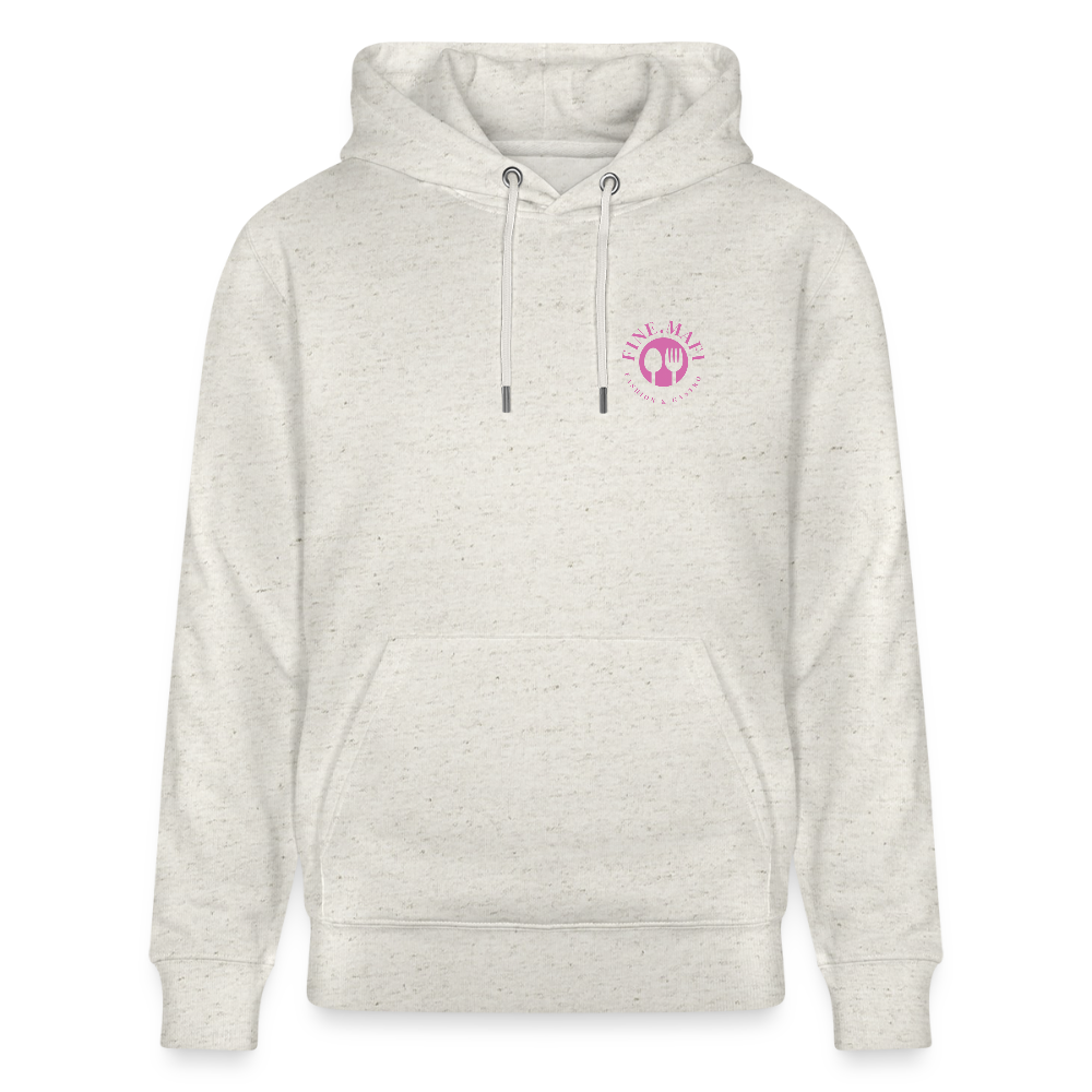FOOD LOVE Unisex Bio-Hoodie DIGGA - Beige meliert