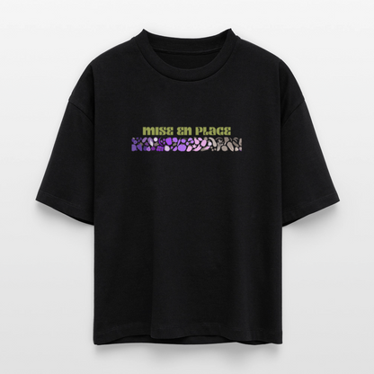 FINE MAFI Frauen Boxy Bio-T-Shirt Mise En Place - Schwarz