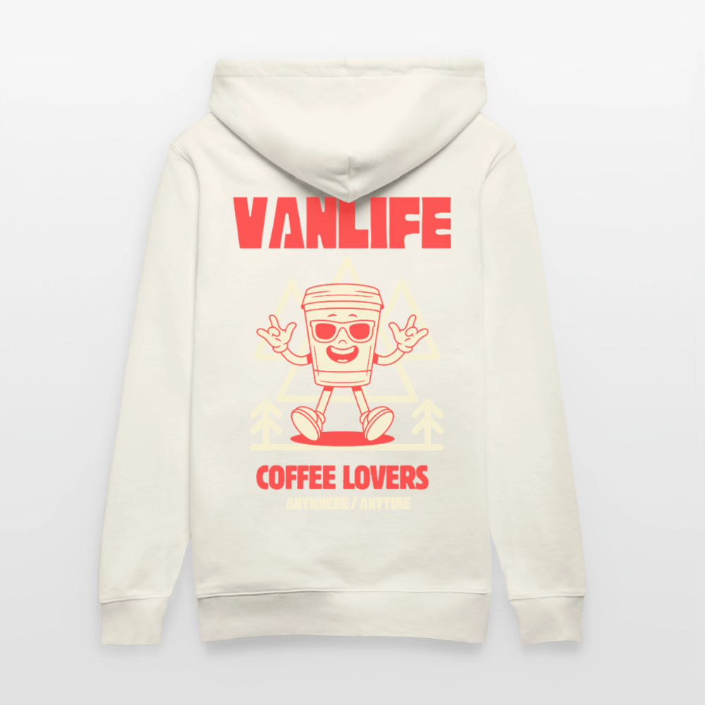 Vanlife Unisex Bio-Hoodie Coffee - Naturweiß 