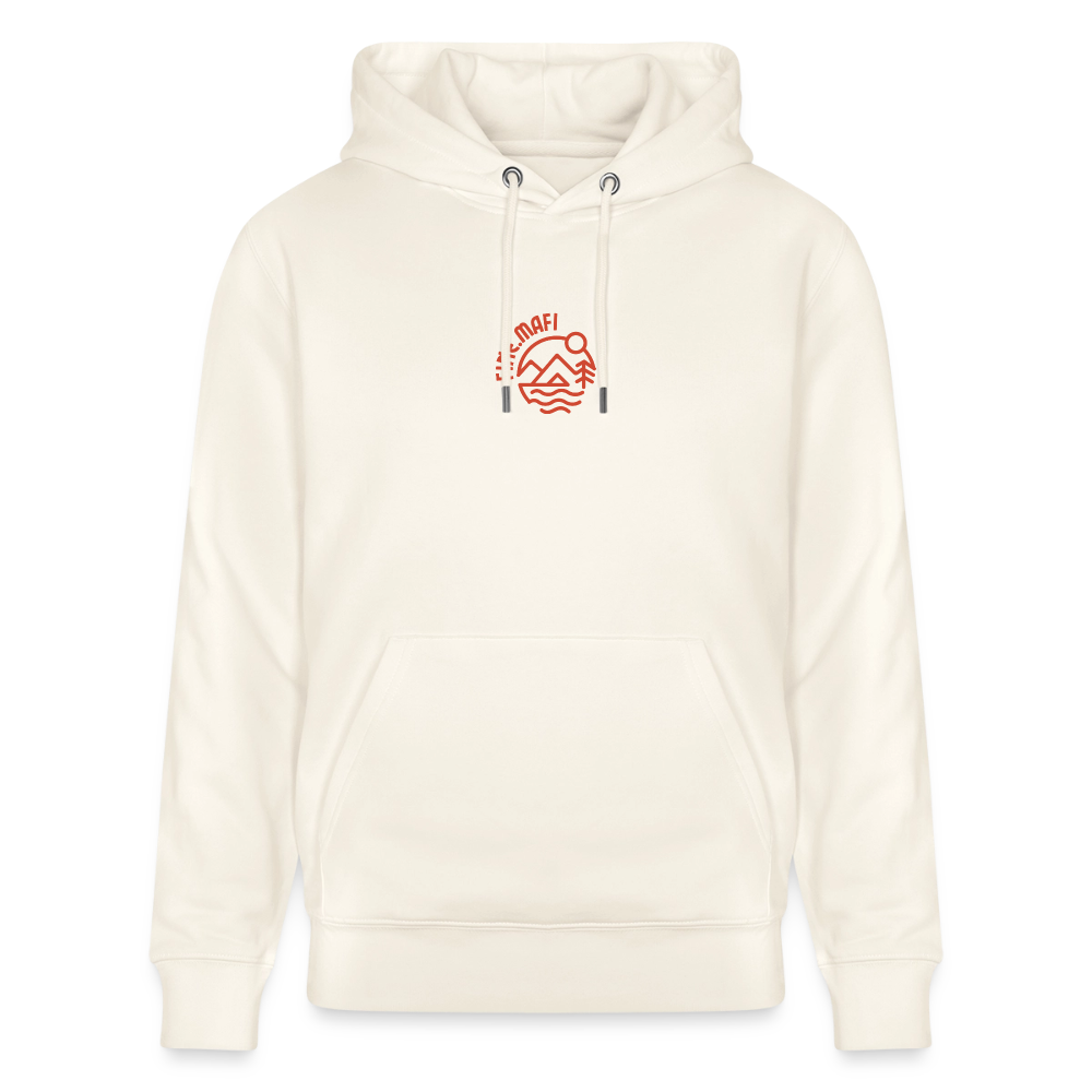Vanlife Unisex Bio-Hoodie Firepit - Naturweiß 