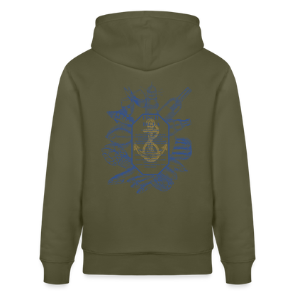FOOD LOVE Unisex Bio-Hoodie DIGGA - Khaki Grün