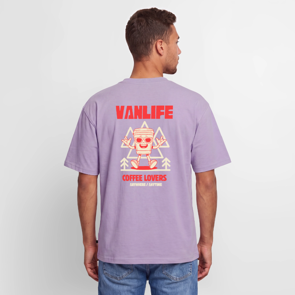Vanlife Unisex Premium Oversized Bio T-Shirt Coffee - Lavendel