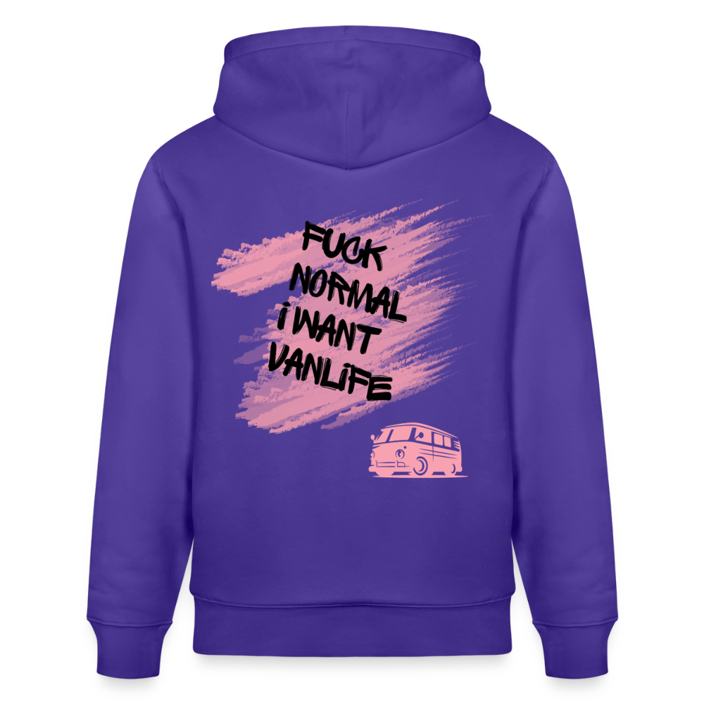 Vanlife Unisex Bio-Hoodie F.CK Normal - Purple Love 