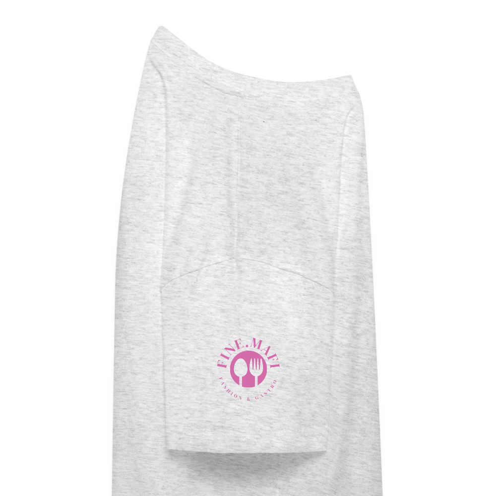 Food Couture Frauen Boxy Bio-T-Shirt - Weiß meliert