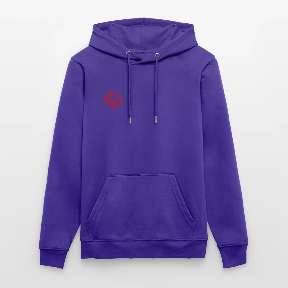 Vanlife Unisex Bio-Hoodie Coffee - Purple Love 