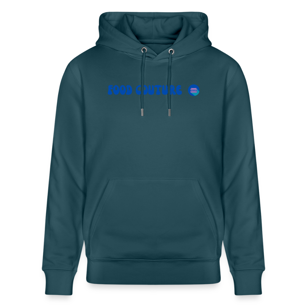 Food Couture Unisex Bio-Hoodie - Dunkles Petrol