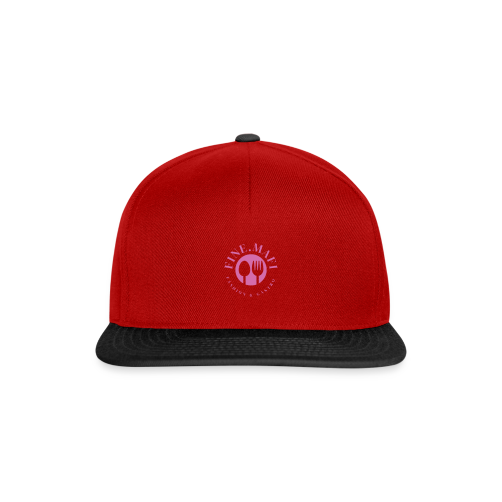 Snapback Cap FINE.MAFI - Rot/Schwarz