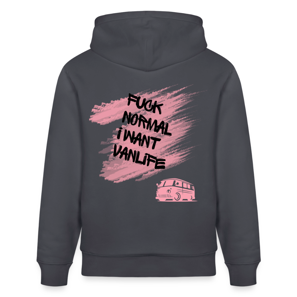 Vanlife Unisex Bio-Hoodie F.CK Normal - Indigoblau