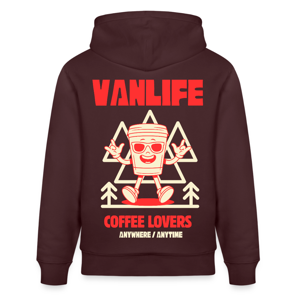 Vanlife Unisex Bio-Hoodie Coffee - Maroon