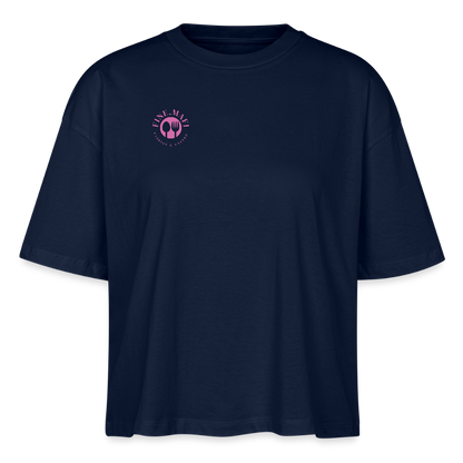 FOOD LOVE Frauen Boxy Bio-T-Shirt DIGGA - Navy