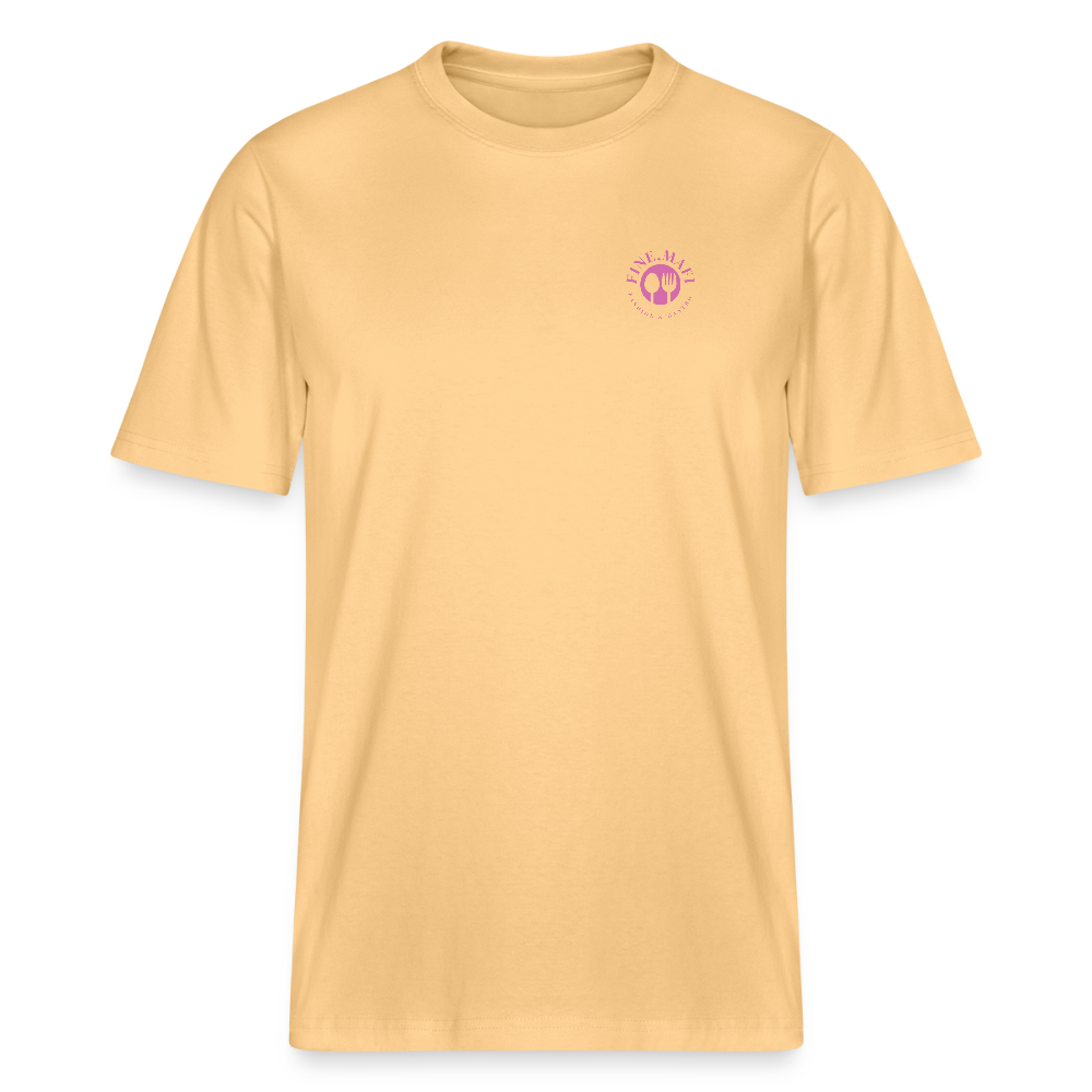 FINE.MAFI Relaxed Fit Unisex Bio-T-Shirt Zero Waste - Hellgelb