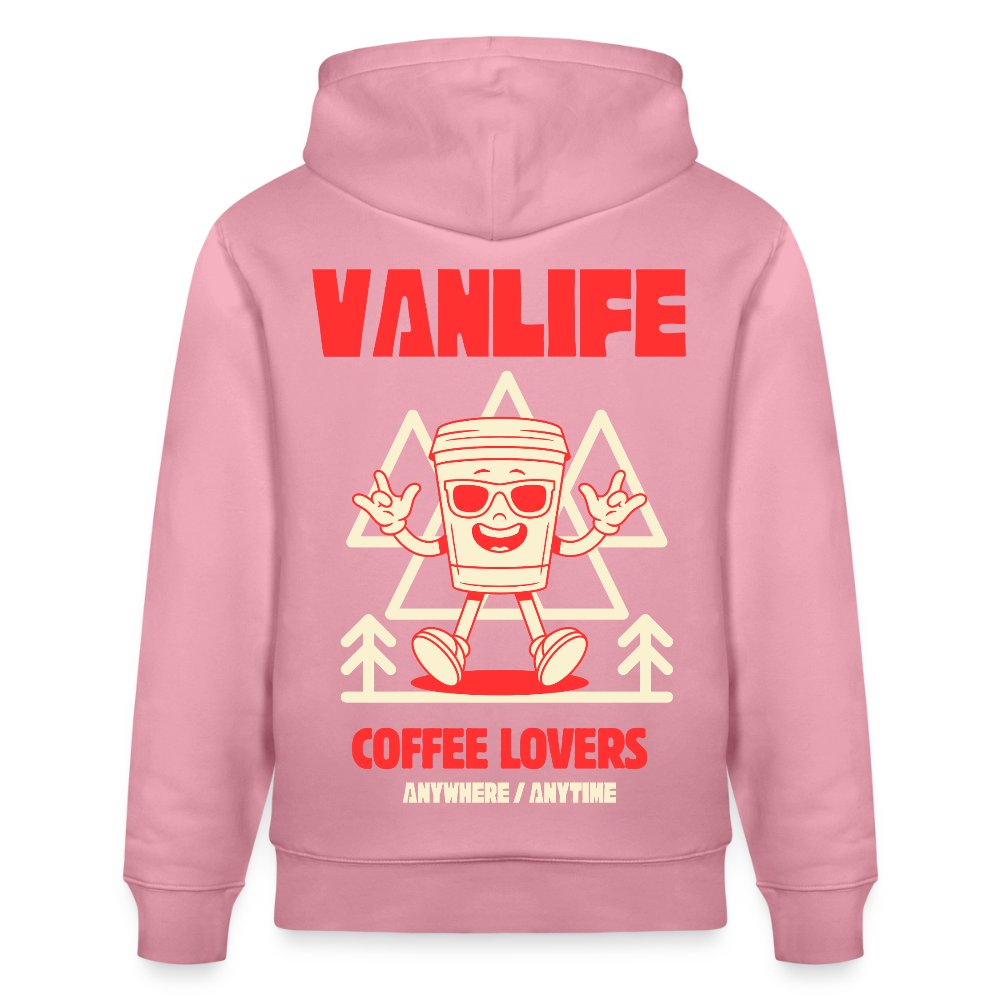 Vanlife Unisex Bio-Hoodie Coffee - Lila Traum