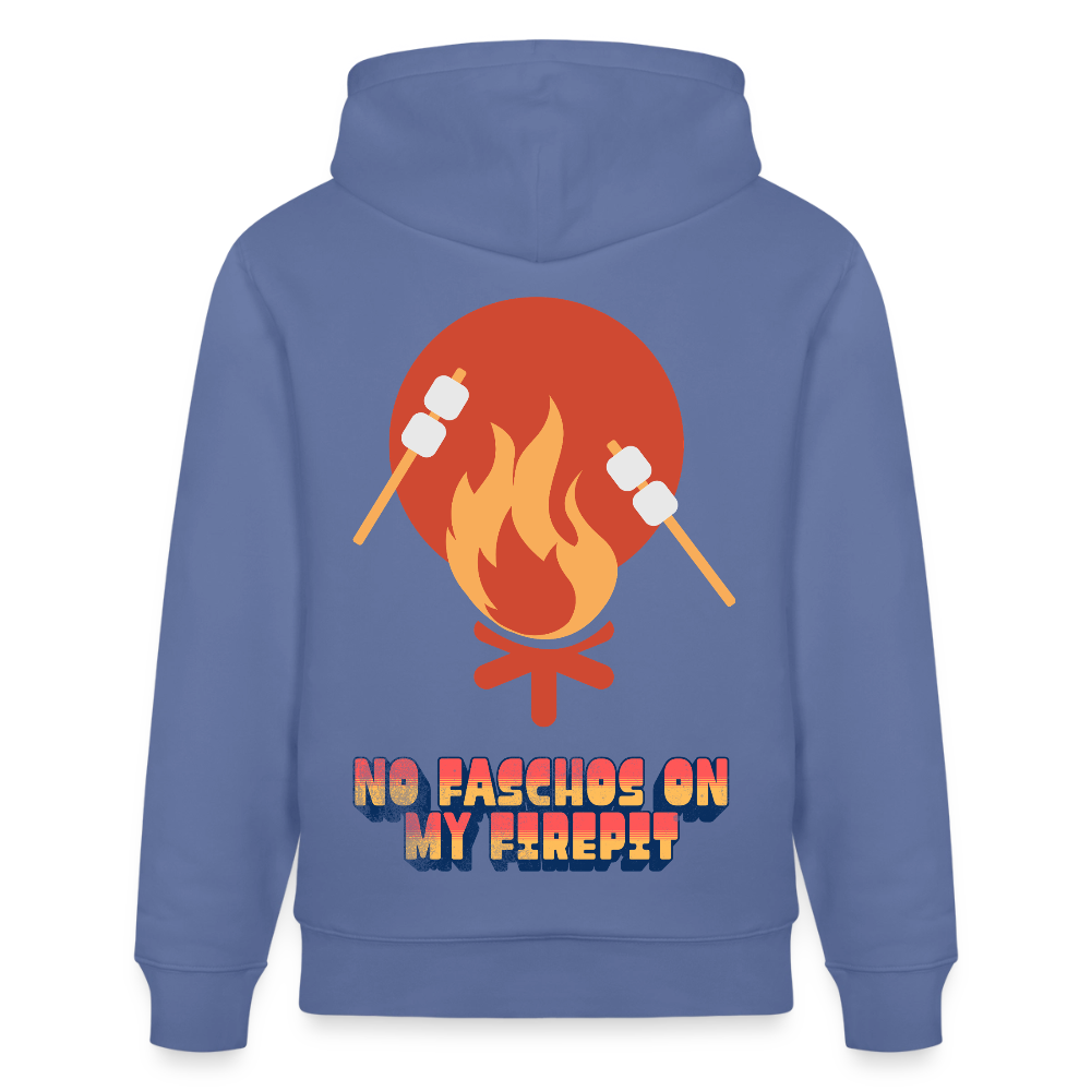 Vanlife Unisex Bio-Hoodie Firepit - Blau