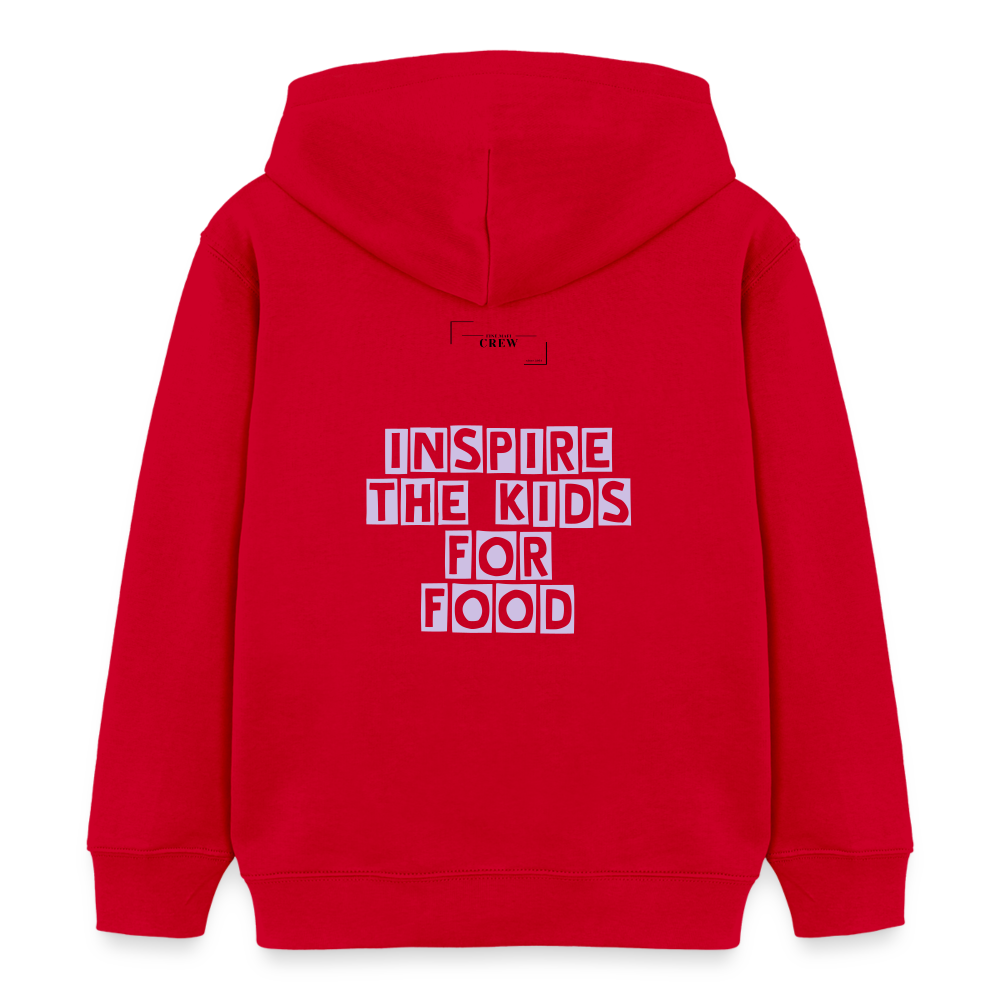 Gastrokids Unisex Organic Hoodie Crew - Rot