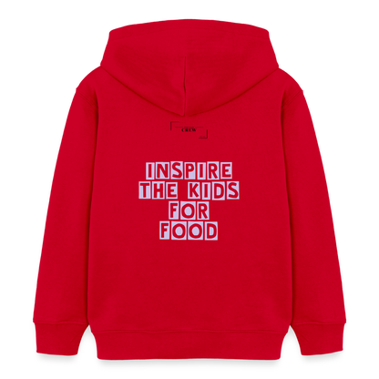 Gastrokids Unisex Organic Hoodie Crew - Rot