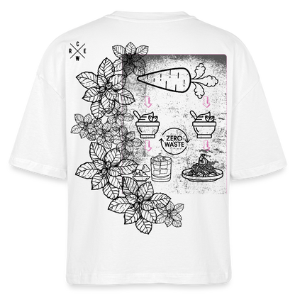 FINE.MAFI Frauen Boxy Bio-T-Shirt Zero Waste - Weiß