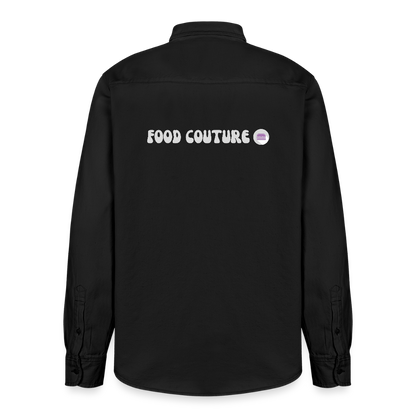 Food Couture Unisex Worker Hemd - washed Black