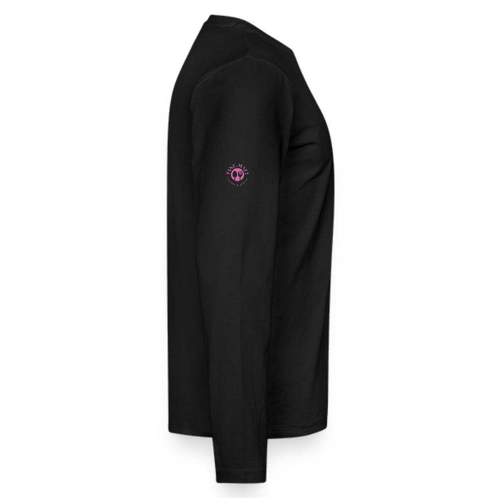 Food Couture Bio Langarmshirt - Schwarz