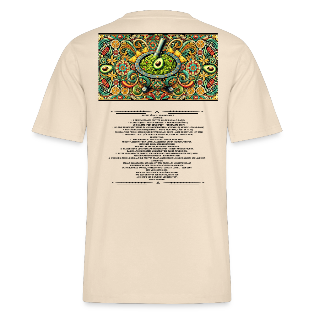 FOOD LOVE Männer Bio-T-Shirt Guaca - Naturweiß
