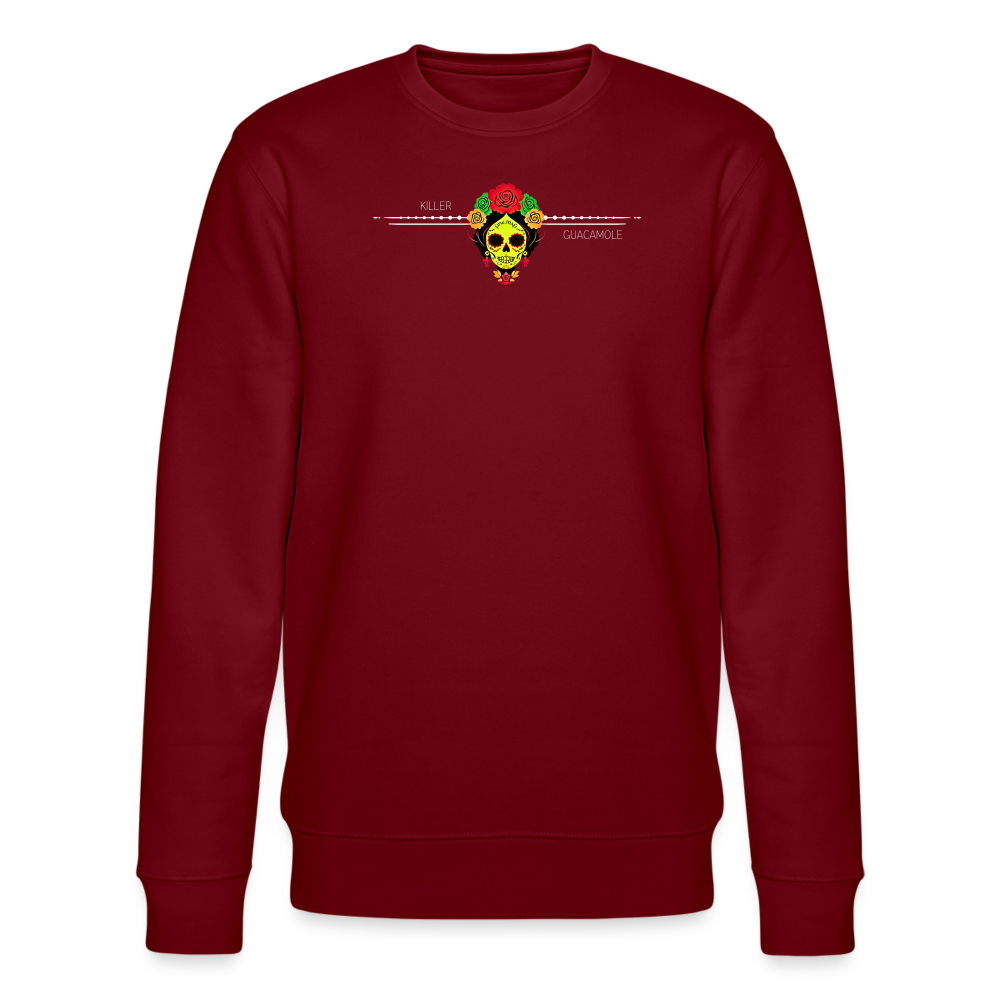 FOOD LOVE Unisex Bio-Sweatshirt Guaca - Burgunderrot
