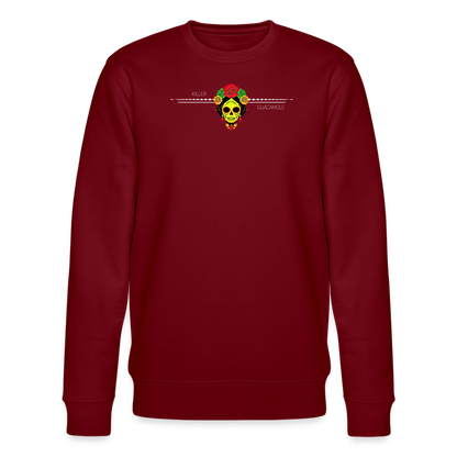 FOOD LOVE Unisex Bio-Sweatshirt Guaca - Burgunderrot