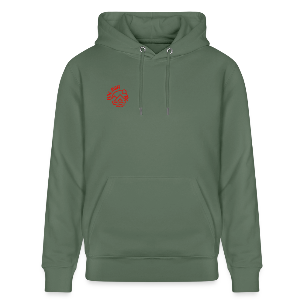 Vanlife Unisex Bio-Hoodie Coffee - Tanngrün