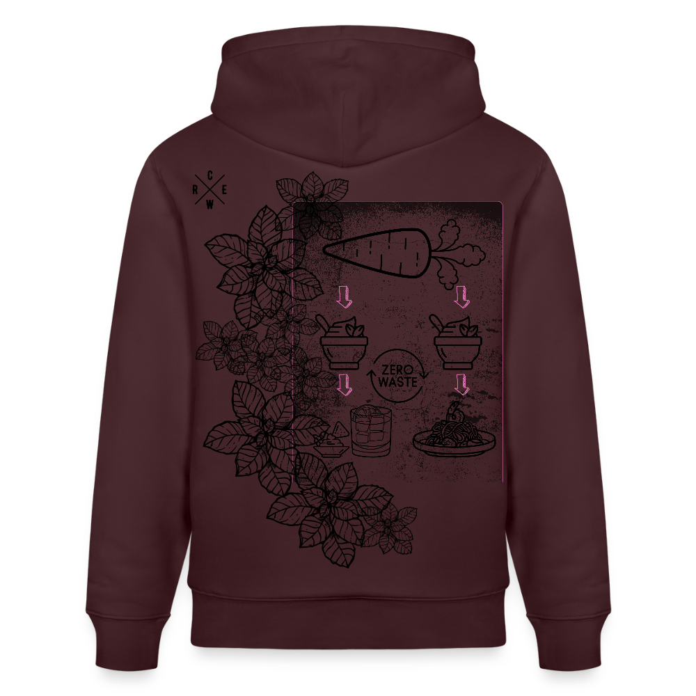 FINE.MAFI Unisex Bio-Hoodie Zero Waste - Maroon