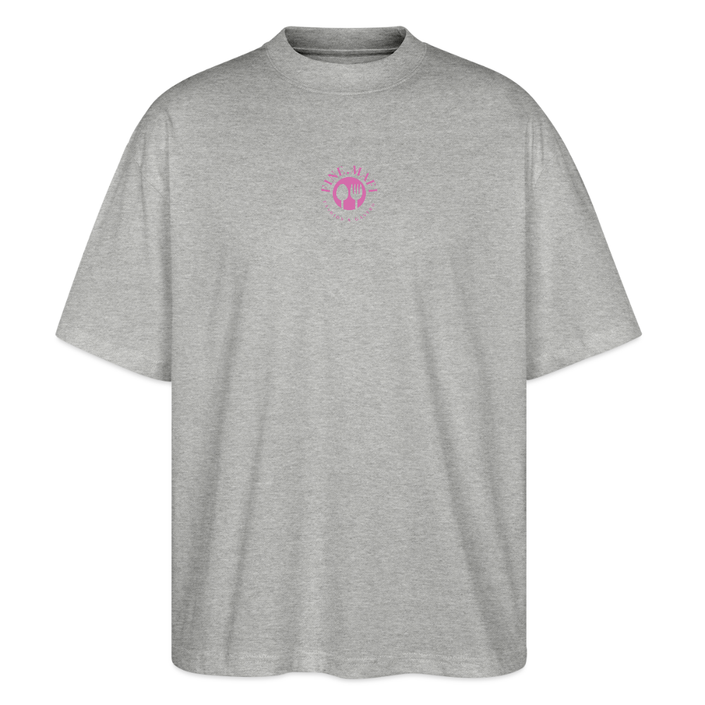 Food Couture Oversized Unisex Bio T-shirt - Grau meliert