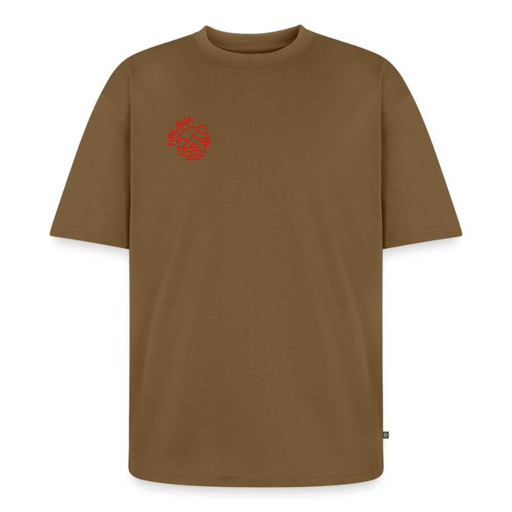 Vanlife Unisex Premium Oversized Bio T-Shirt Coffee - Nussbraun