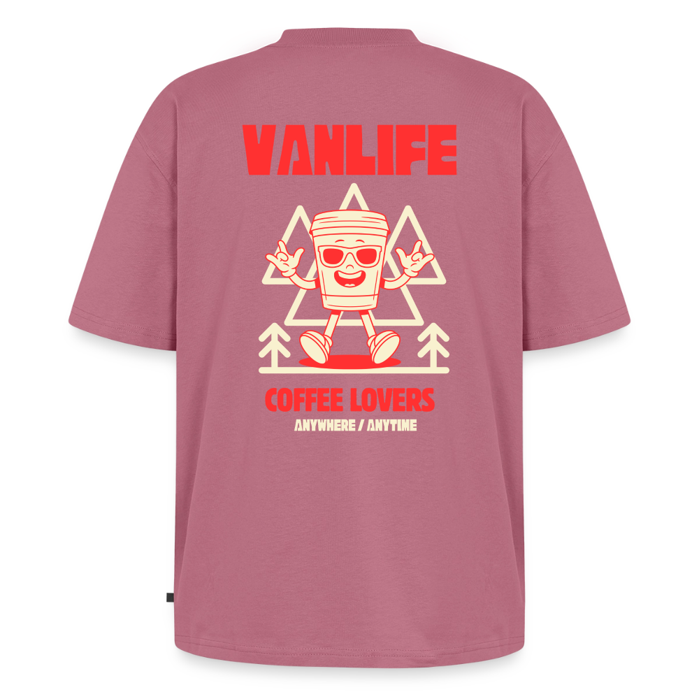 Vanlife Unisex Premium Oversized Bio T-Shirt Coffee - Mauve