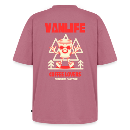 Vanlife Unisex Premium Oversized Bio T-Shirt Coffee - Mauve