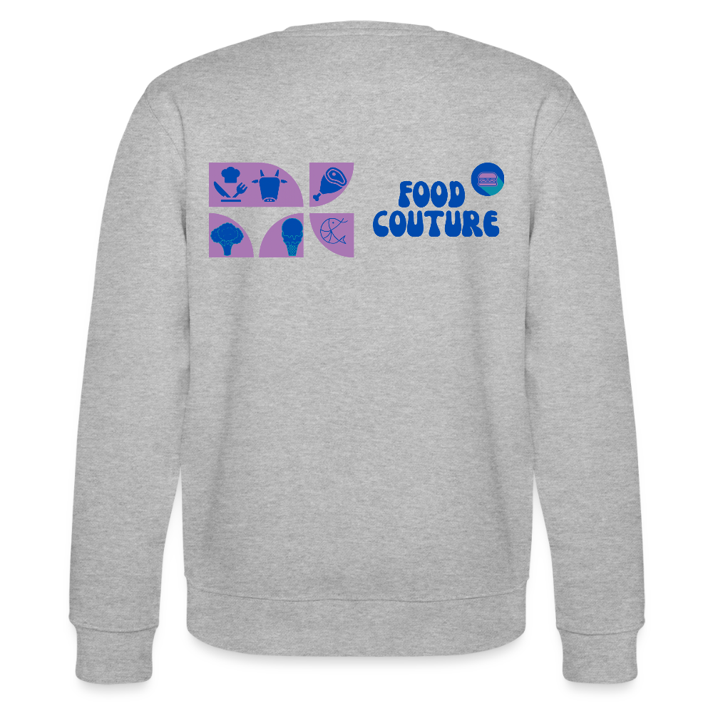 Food Couture Unisex Bio-Sweatshirt - Grau meliert