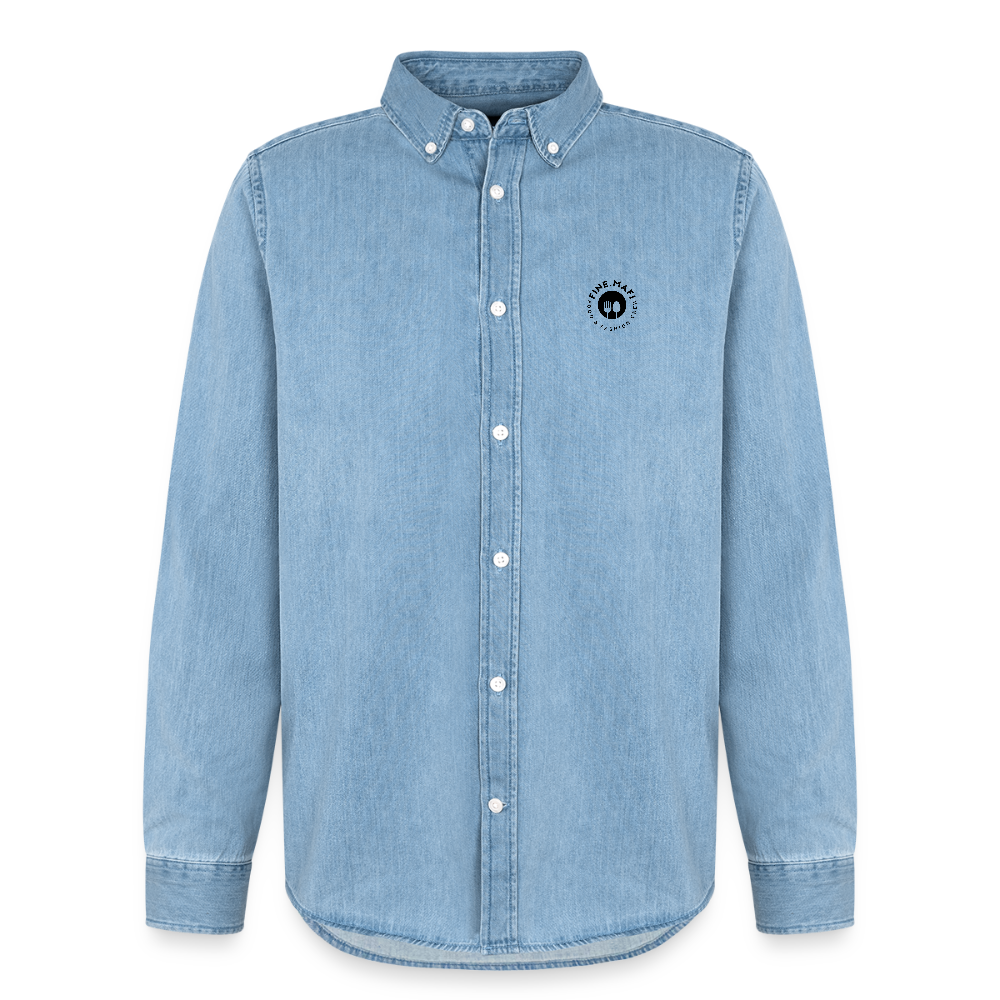 Food Couture Denim Hemd - verwaschenes Hellblau