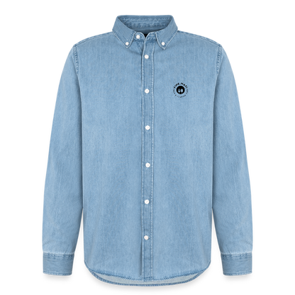 Food Couture Denim Hemd - verwaschenes Hellblau