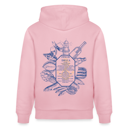 FOOD LOVE Unisex Bio-Hoodie DIGGA - Hellrosa