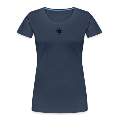 Frauen Premium Bio T-Shirt Hummus - Navy