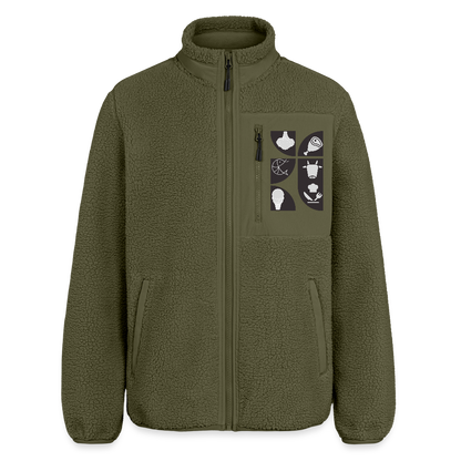 Food Couture Unisex Sherpajacke - Khaki