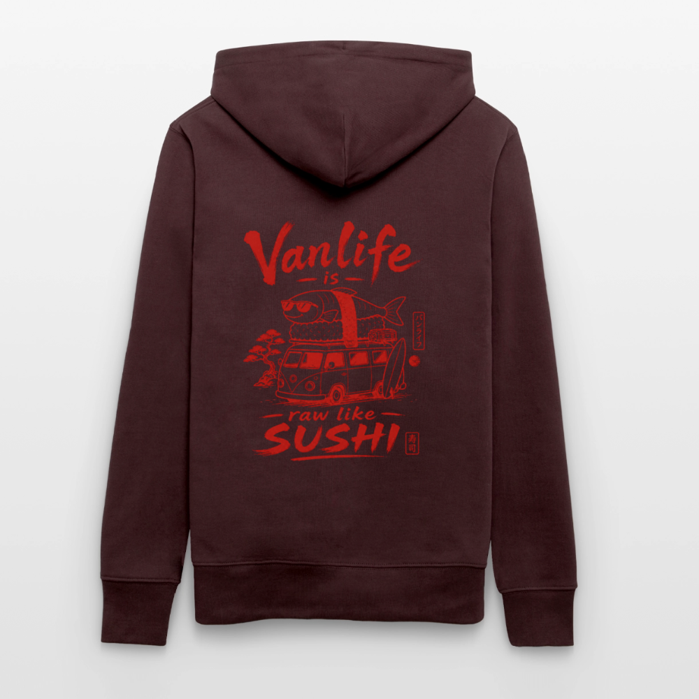 Vanlife Unisex Bio-Hoodie Sushi - Maroon