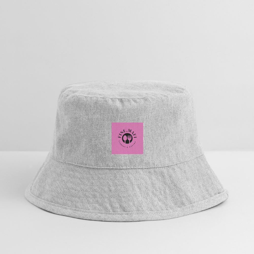 FINE.MAFI recycelter Bucket Hat - Grau meliert