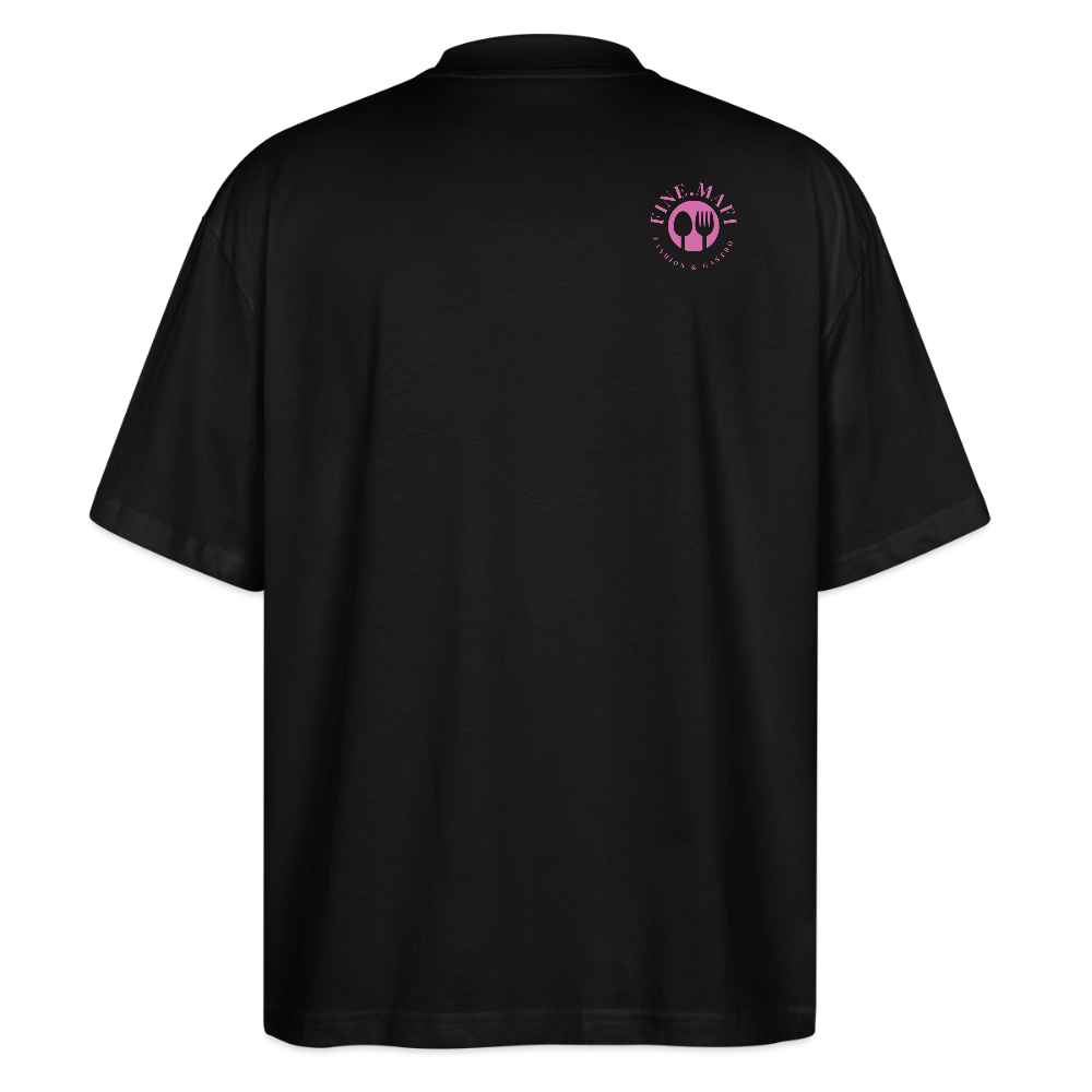 FINE MAFI Oversized Unisex Bio T-Shirt Mise En Place - Schwarz