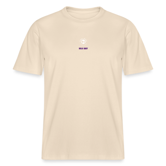 FINE.MAFI Relaxed Fit Unisex Bio-T-Shirt Bolo Baby - Weißgrau