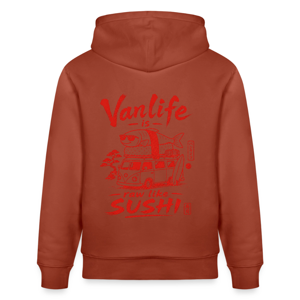 Vanlife Unisex Bio-Hoodie Sushi - Terrakotta