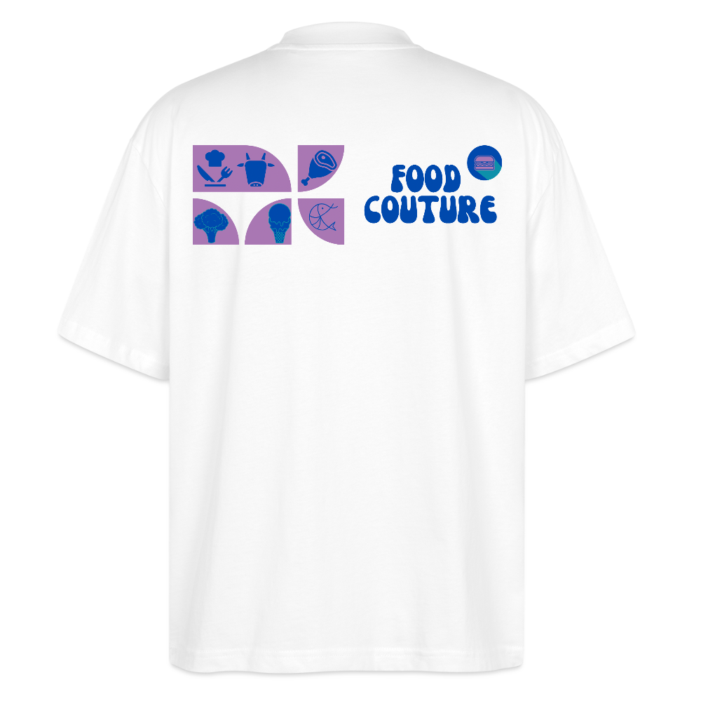 Food Couture Oversized Unisex Bio T-shirt - Weiß